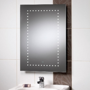 Atlanta Mirror with LED Lights & Rear Anti-Mist Pad - 500 x
700mm

